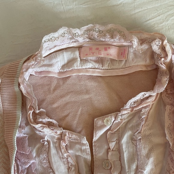 Ruffle detailed Button Up Cardigan - Picture 4 of 6